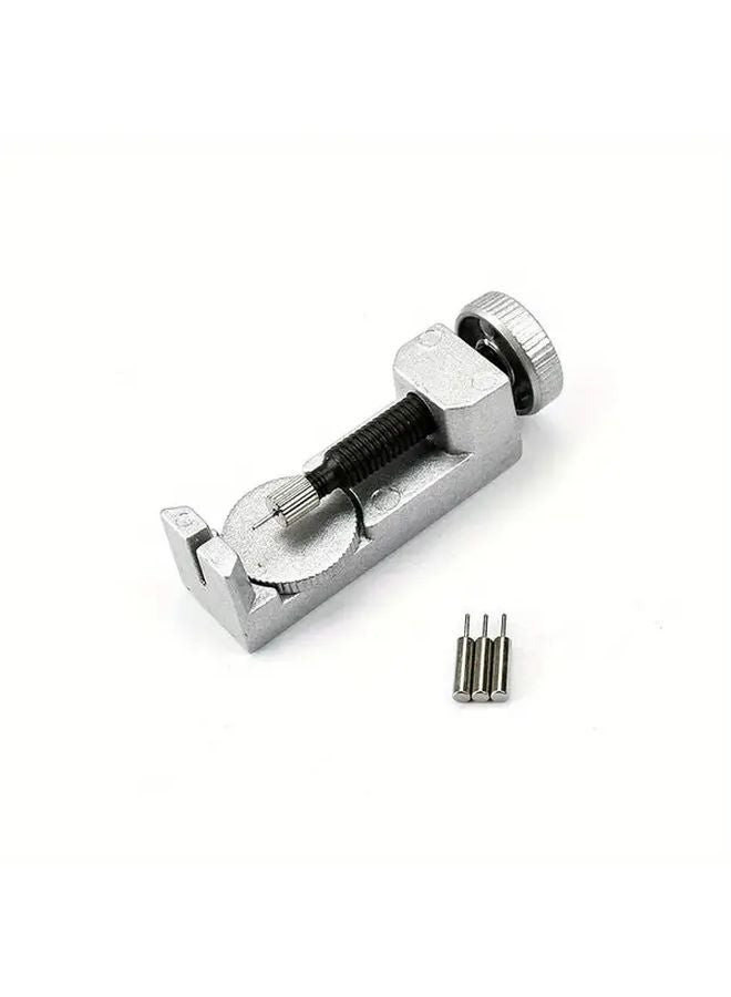 Adjustable Watch Strap Link Removal Repair Tool Kit Silvery 1 Set for Chain Adjustment and Replacement - Image 1