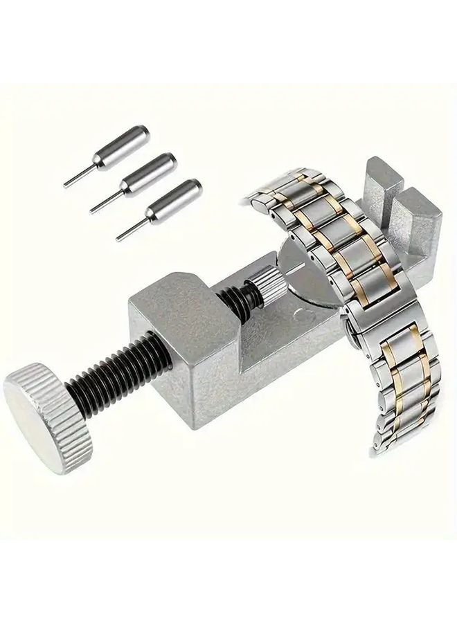 Adjustable Watch Strap Link Removal Repair Tool Kit Silvery 1 Set for Chain Adjustment and Replacement - Image 2
