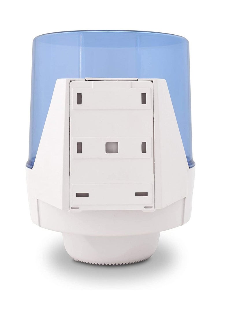 Maxi-Roll Dispenser Tissue Center Pull Plastic Wash Wall Mounted Toilet Blue - Image 3