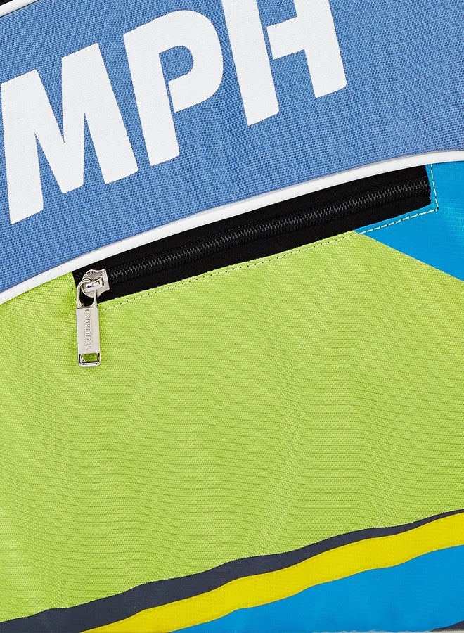 ترايامف مضرب تنس الريشة Triumph Legend-5000 قطعة واحدة خفيف الوزن مع حقيبة تنس الريشة Titan-3R ذات حجرة واحدة باللونين الأزرق السماوي والليموني - Image 4