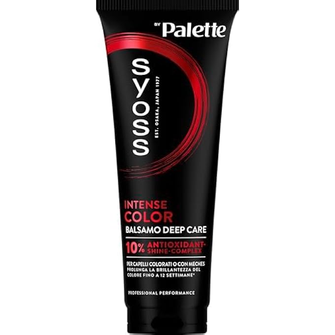 SYOSS PALETTE INTENSE COLOUR DEEP CARE CONDITIONER 250 ML, RESTRUCTURING HAIR CONDITIONER WITH 10% ANTIOXIDANT SHINE COMPLEX EXTENDS COLOUR BRILLIANCE BY UP TO 12 WEEKS - Image 1