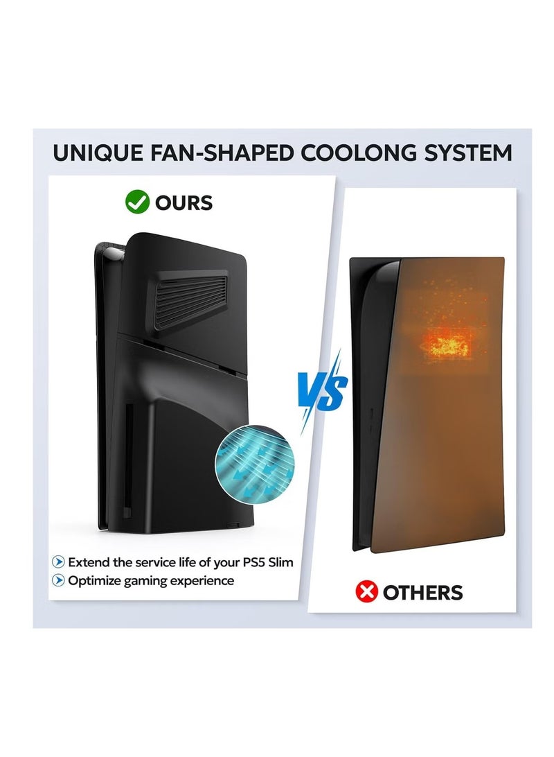 اكسيسن طبقة استبدال الفرامل المانعة للانغلاق الفائق لنظام PS5 لإصدار قرص رقيق (أسود) - Image 2