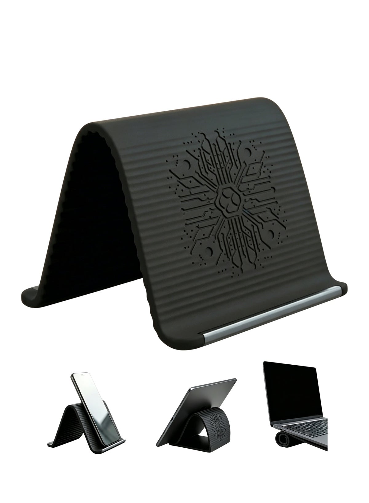 sktshiketro Sktshiketro Flexible Silicone Aluminum Phone Holder Stand