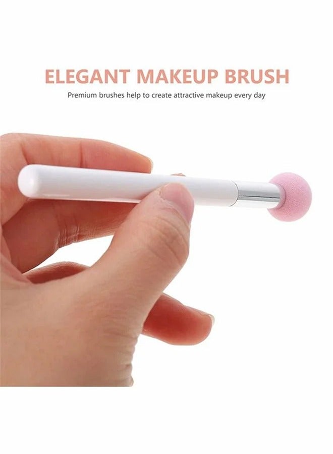 3 pcs Sponge Makeup Applicator With Handle, Sponge Eyeshadow Applicators Makeup, Eyeshadow Sponge Brush, Cotton Eye Makeup Eyeshadow Brushes for Women Girls 4.7 inch Long Washable - Image 5