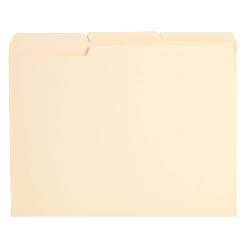 Pendaflex Reinforced Tab File Folders, Letter Size, Manila, 1/3-Cut, 100 Per Box (R752 1/3) - Image 1