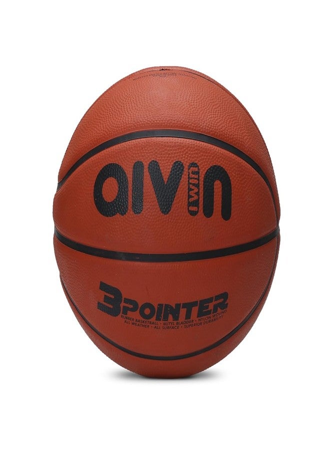 AIVIN كرة سلة Aivin 3 Pointer، كرة سلة مطاطية مصبوبة، للمباريات والتدريبات، كرة خارجية متينة للتدريب، مناسبة لجميع الأسطح، 8 ألواح، مصنوعة من المطاط (أحمر)، مقاس 7 - Image 1