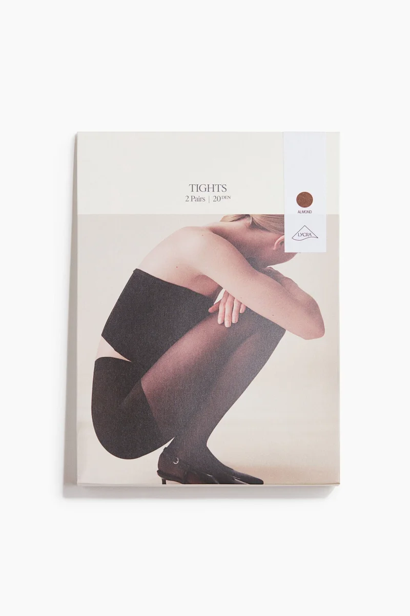 2-pack tights 20 denier with Lycra®