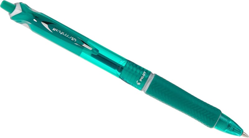Pilot Acroball Medium Tip Retractable Ball Pen, Green - Image 1
