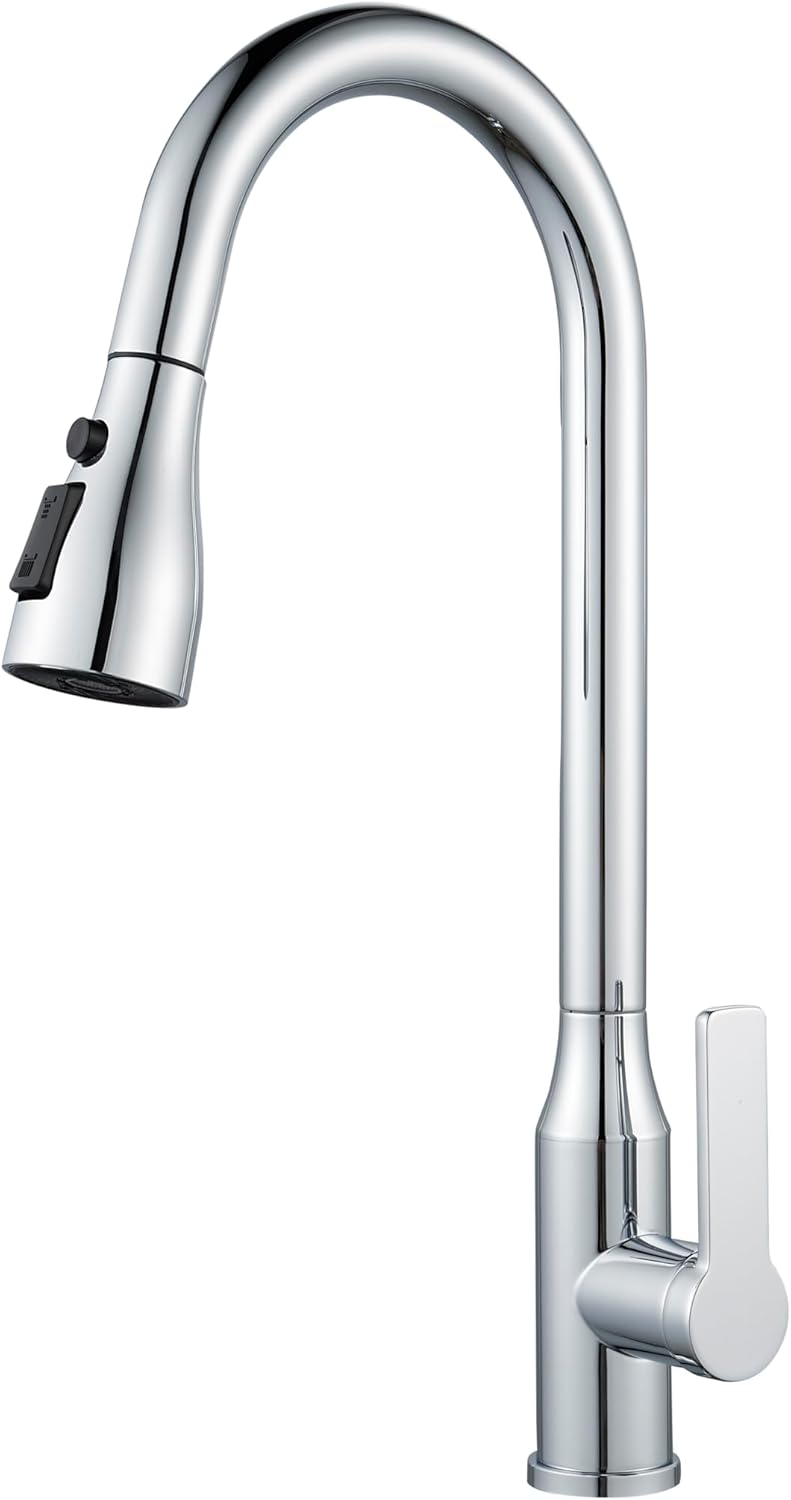 BRIMIX Kitchen Sink Faucet with Pull Down Sprayer - Image 1