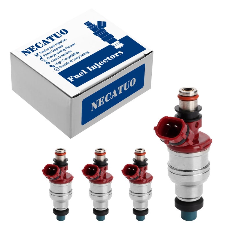 NECATUO Set of 4 Fuel Injectors Compatible with Toyota 4Runner Pickup 1989 1990 1991 1992 1993 1994 1995 Replaces FJ522 2325035040 1955005440 - Image 2