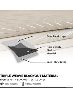 KYD 1 Panel Fabric Nation Curtain Light Blocking Curtains,  Silver Foil Print Thermal Insulated Room Privacy Insulated Liner Grommet Privacy Curtain Tiers 100*250cm Grey  - Image 5