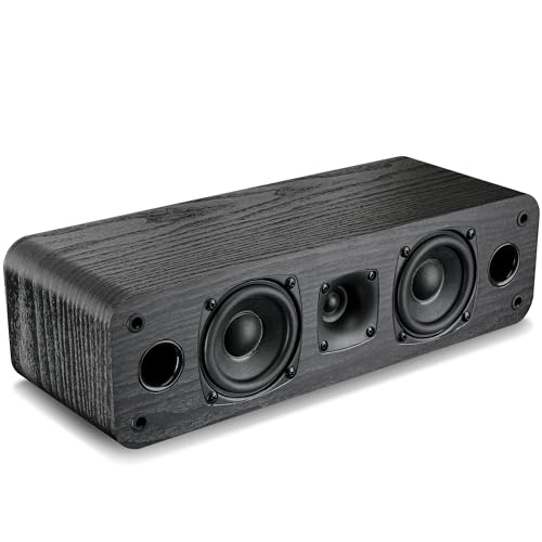 Saiyin 5.0 Home Theater System, 100w HiFi Surround Sound Speakers with Stereo Surround Sound and Classic Rretro Wood Grain for TV/PC, Passive, Amplifier or Receiver Required, Cable Not Included - Image 3