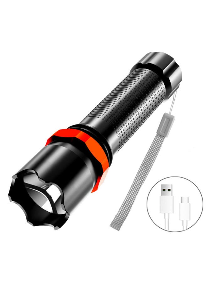 Super Bright Led Flashlight Special Force Strong Light Rechargeable Small Outdoor Durable Portable Mini Multi-functional Long-range Light 9
