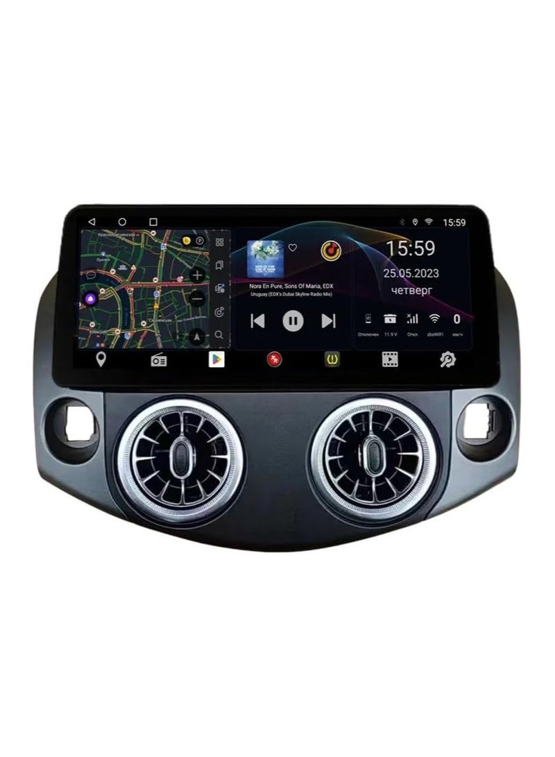 Raymos 12.3 Inch Car Android Multimedia Screen With Carplay, Android Auto, Bluetooth for Toyota RAV4 2008–2012 - Image 1