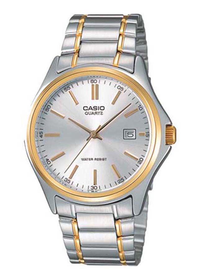 CASIO Men Stainless Steel Quartz Analog Watch MTP-1183G-7ADF - 39 mm - Silver/Gold - Image 1