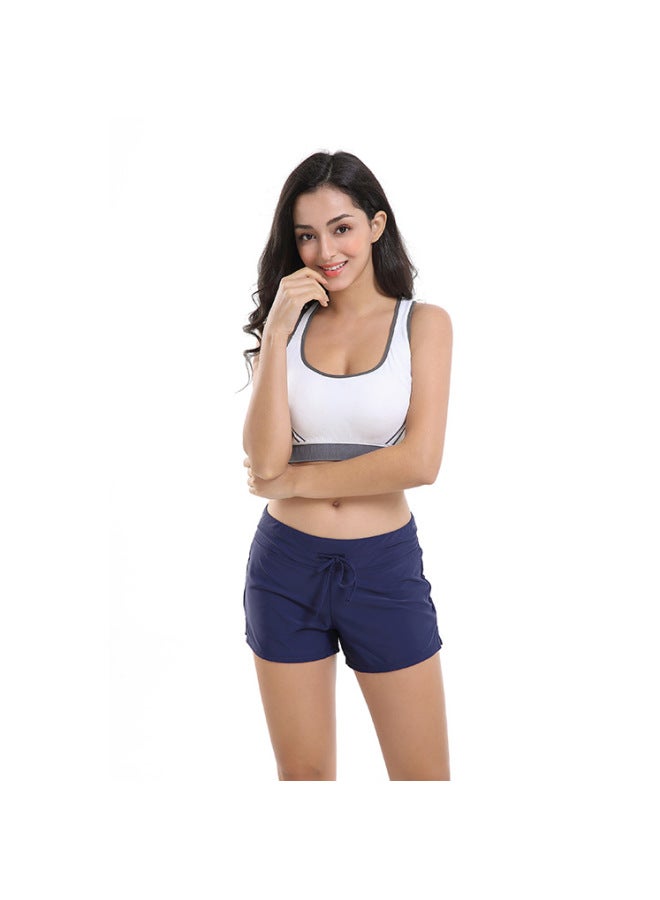 سراويل سباحة نسائية أزياء بحجم كبير سراويل شاطئ مسطحة نسائية سحاب أوروبي وأمريكي صيف قاعدة مسطحة سراويل سباحه احترافية
