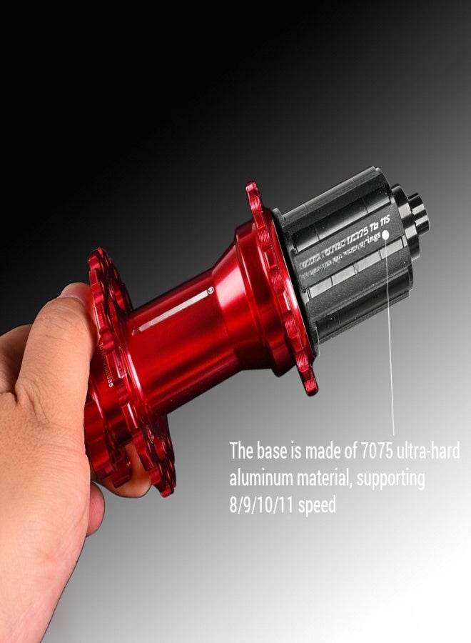 ARC 1 Pair MTB Bike Hub Front Rear HG 8-11 Speed 4 Claws 36 Holes Disc Brake Hubs with Quick Release Lever - Image 5