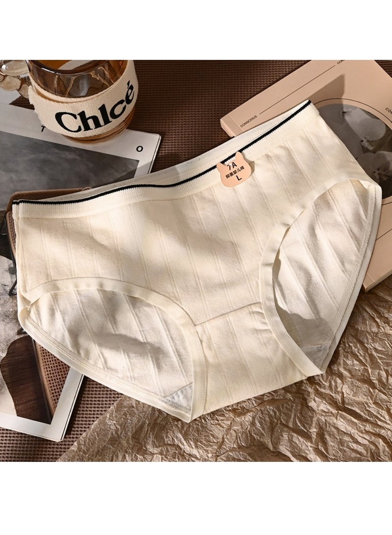 شيك مجموعة من 5 ملابس داخلية قطنية أنيقة بخصر متوسط، ملابس داخلية مريحة وجيدة التهوية للفتيات - Image 5