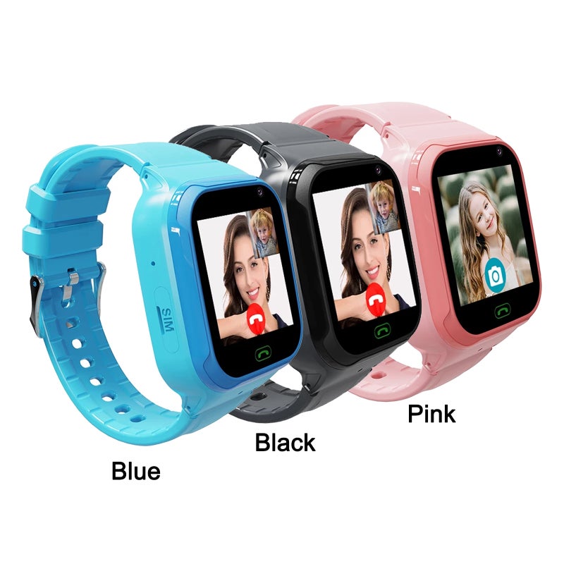 4G Kids Smart Watch: Blue, Accurate Lbs/WiFi Location Tracking - Multifunctional Two-Way Communication Child Tracker Watch for Kids, School, Outdoor Use - Image 2