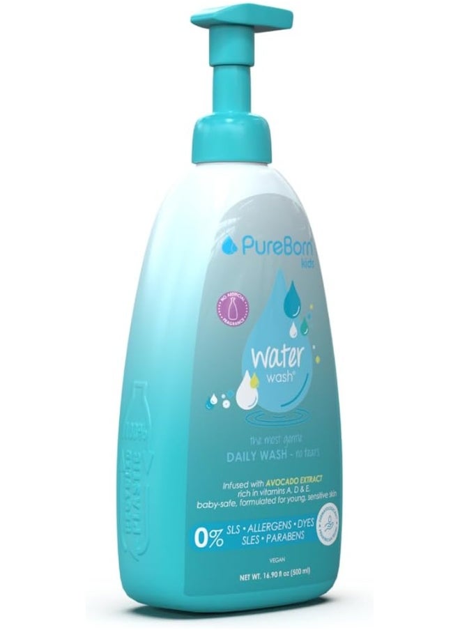 PureBorn Newborn Water Daily Wash Avocado Extract 500ml  - Image 2
