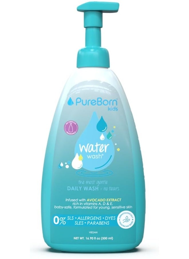 PureBorn Newborn Water Daily Wash Avocado Extract 500ml  - Image 1