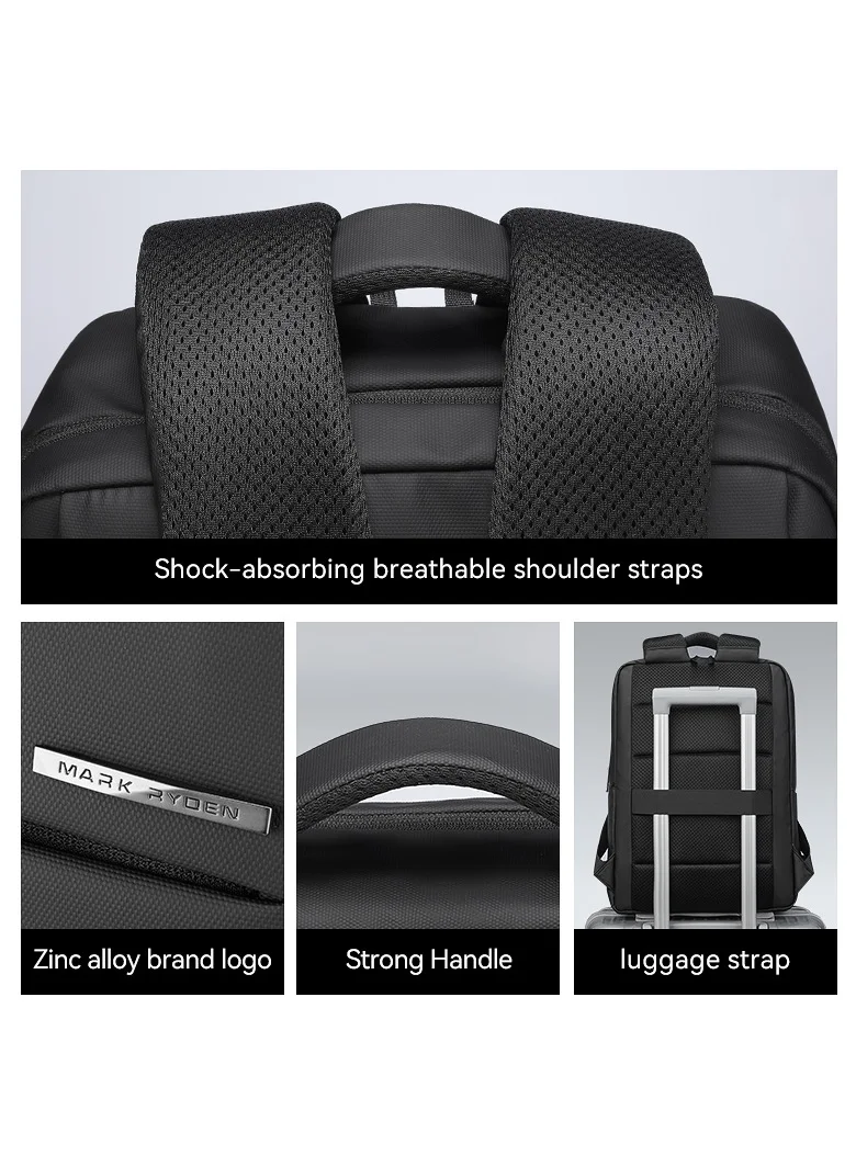 MARK RYDEN MARK RYDEN 2900 Slim, Lightweight, Business, Travel Water-Repellent Backpack