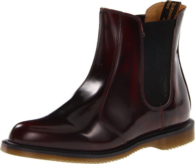 Dr Martens Womens Flora Leather Chelsea Boot Cherry Red Arcadia 3 UK5 M US