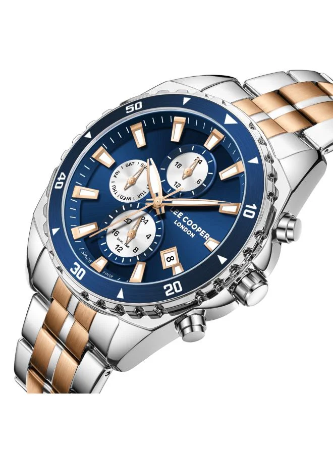 Lee Cooper Men's Metal Multi Function Watch LC08217.590 - 44 mm