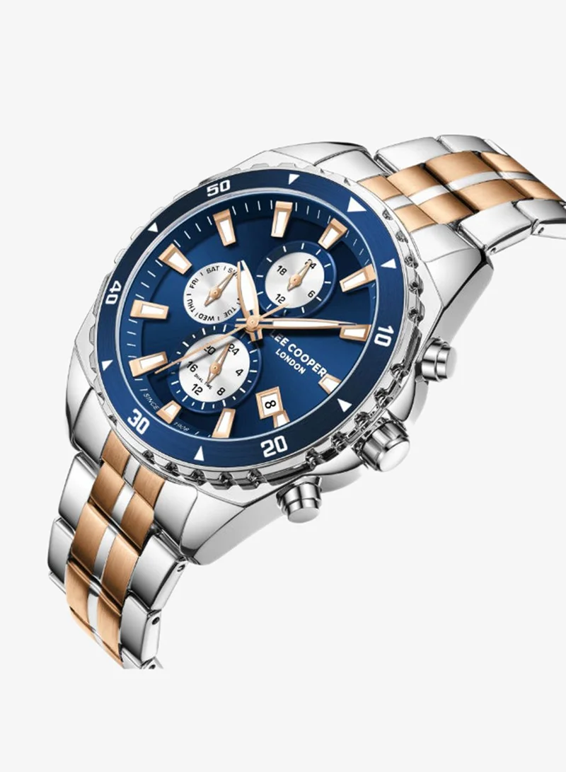Lee Cooper Men's Metal Multi Function Watch LC08217.590 - 44 mm