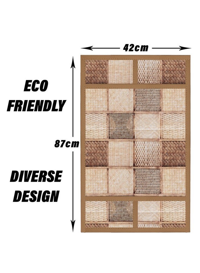 Kuber Industries غطاء فرن كوبر للصناعات | غطاء فرن ميكروويف غير منسوج مع 4 جيوب عملية | غطاء فرن لتزيين المطبخ | غطاء فرن شatai | بني - Image 2