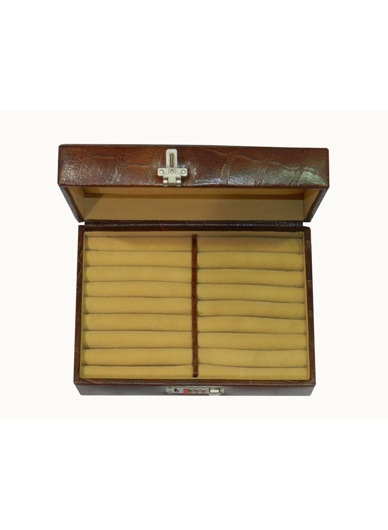LAVERI LEATHER Laveri Ring Storage Display Box with Ring Holder Showcase for Store Display, Jewelry Show & Home ~ Jewelry Tray Organizer  - Image 3