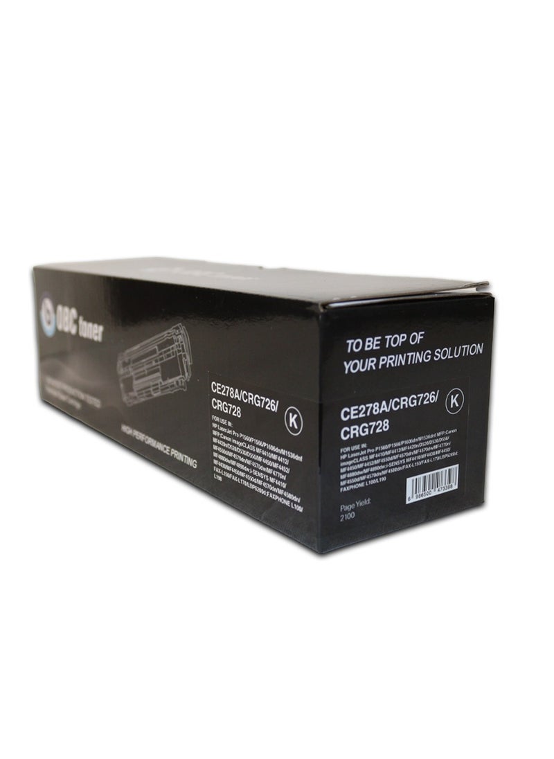 OBC OBC Compatible Laser Toner Cartridge Replacement CE278A / CRG126 / CRG128 Black Prints up to 2,100 Pages Compatible with HP LaserJet Pro and Canon MF Series Printers  - Image 4