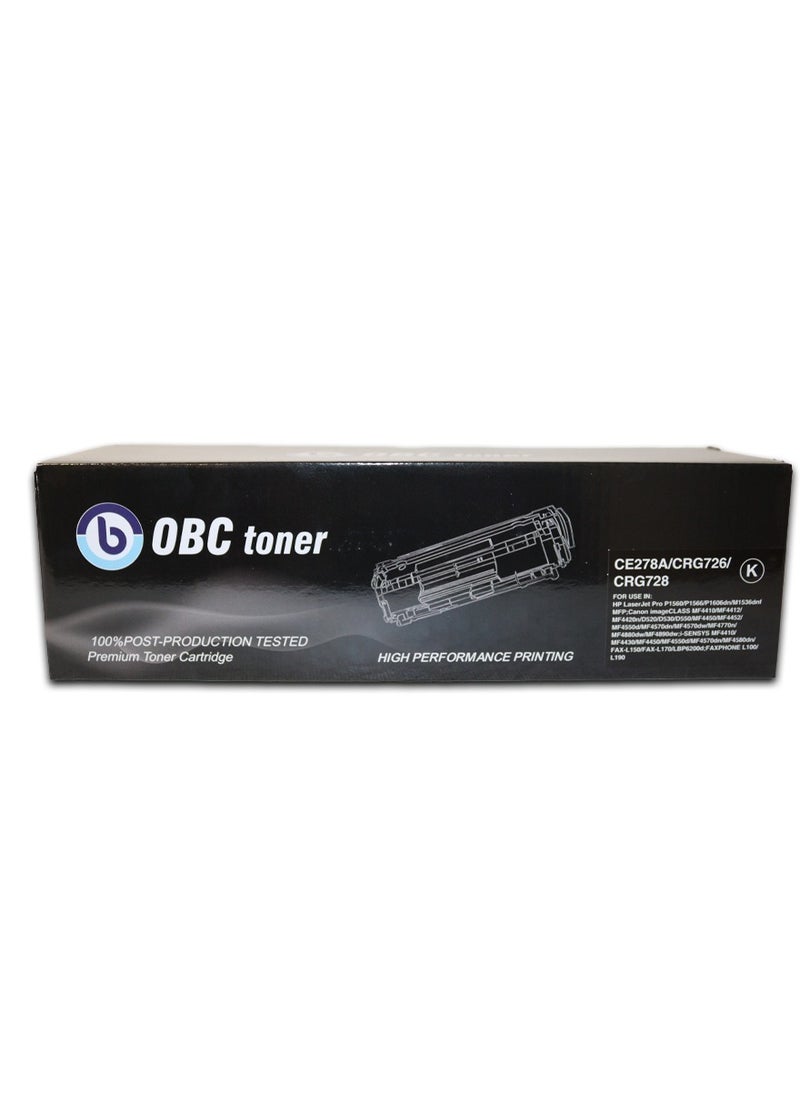 OBC OBC Compatible Laser Toner Cartridge Replacement CE278A / CRG126 / CRG128 Black Prints up to 2,100 Pages Compatible with HP LaserJet Pro and Canon MF Series Printers  - Image 5