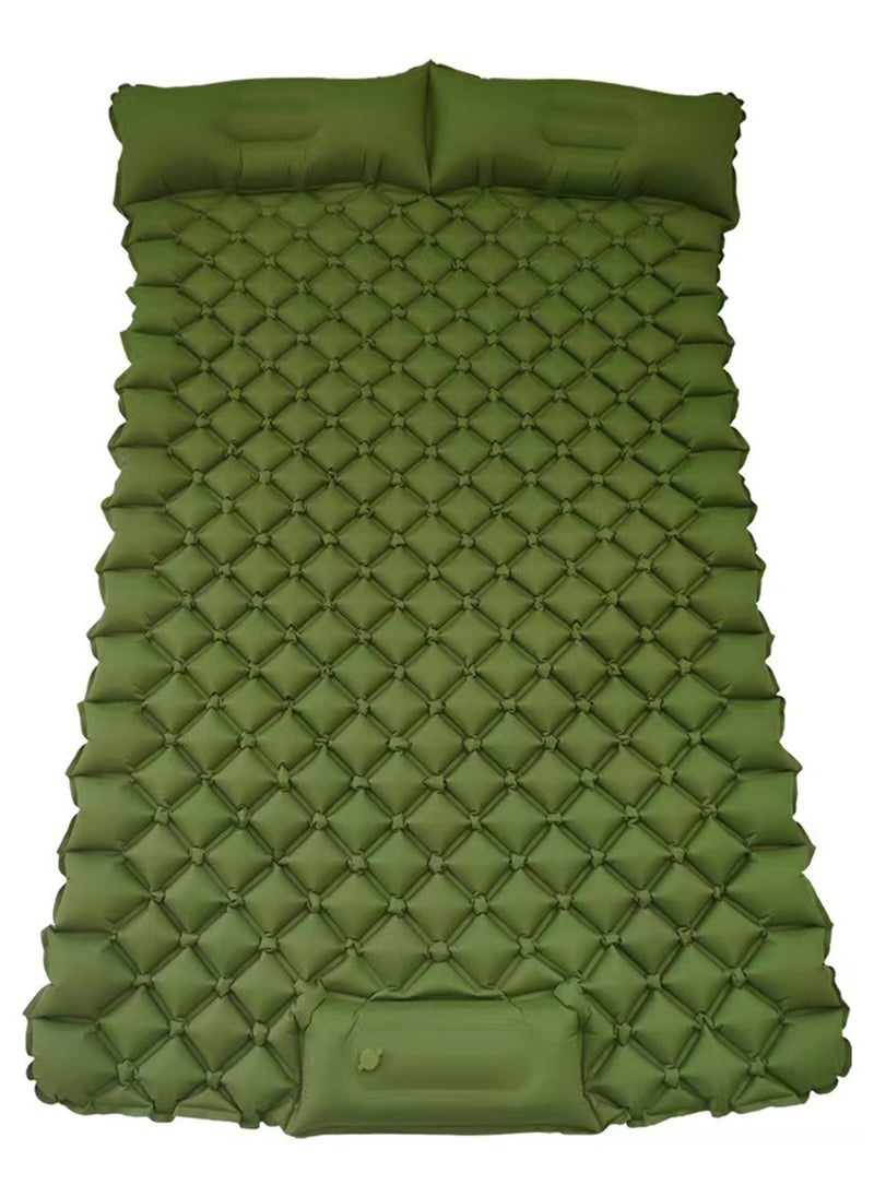 Sharpdo 2 Person Camping Sleeping Pad, Self Inflating Camping Mat with Pillow, Built-in Foot Pump, Good for Backpacking, Portable Camping Mat 200*125*8.5CM - Image 1