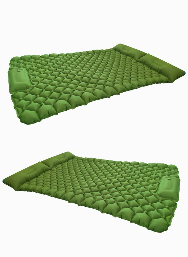 Sharpdo 2 Person Camping Sleeping Pad, Self Inflating Camping Mat with Pillow, Built-in Foot Pump, Good for Backpacking, Portable Camping Mat 200*125*8.5CM - Image 2