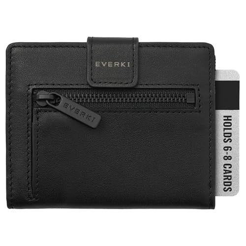 EVERKI Men RFID Blocking Wallet Slim Bifold, Black - Image 1