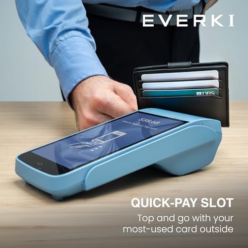 EVERKI Men RFID Blocking Wallet Slim Bifold, Black - Image 4