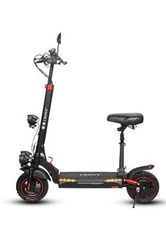 Crony T4 2000W high Speed Adult E-Scooter 48V/13AH, Max40-65kmm/h,10" Off Road Tyres,Dual Suspension＆Hydraulic Disc, Triple LED Headlamps, Big LCD Display, Easy Foldable Electric Commuter Skateboard,Smart Lock Motorized ebike,Long Range25-35KM, lightweight 25KG Aluminum frame,120KG Load Capacity Commuter Electric Scooter  - Image 2