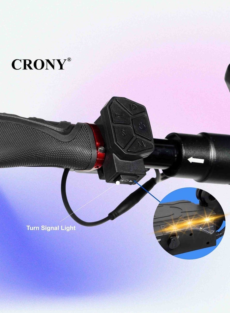 Crony T4 2000W high Speed Adult E-Scooter 48V/13AH, Max40-65km/h,10" Off Road Tyres,Dual Suspension＆Hydraulic Disc, Triple LED Headlamps, Big LCD Display, Easy Foldable Electric Commuter Skateboard,Smart Lock Motorized ebike,Long Range25-35KM, lightweight 25KG Aluminum frame,120KG Load Capacity Commuter Electric Scooter - Image 5