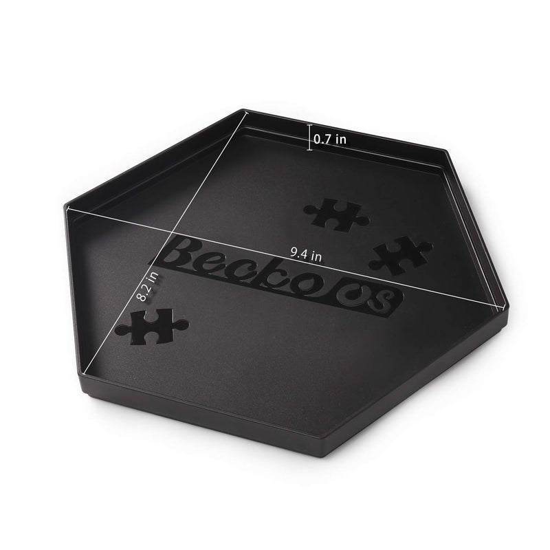 Becko US Stackable Puzzle Sorting Trays, Jigsaw Sorters with Lid, Puzzle Storage for 1500 Pieces Jigsaw Puzzles, 8 Trays (Black) - Image 2