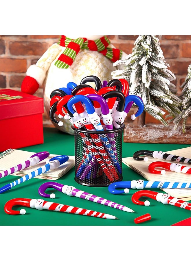 FFNIU - 36 Pcs Christmas Pens, Christmas Snowman Ballpoint Pens For Kids, Snowman Umbrella Cane Pen For School Boys And Girls Office Supplies - Image 1