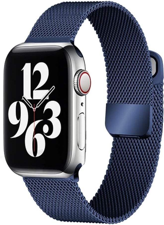 ecband - [2 Pack] ecband Magnetic Metal Milanese Loop Band Compatible with Apple Watch Band 38mm 40mm 41mm 42mm 44mm 45mm 49mm, Adjustable Stainless Steel Mesh Strap Replacement for iWatch Series Ultra SE 8 7 - Image 1