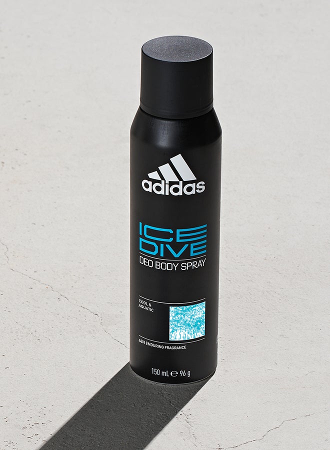 Adidas Ice Dive Deodorant Body Spray Set 150ml - Image 2