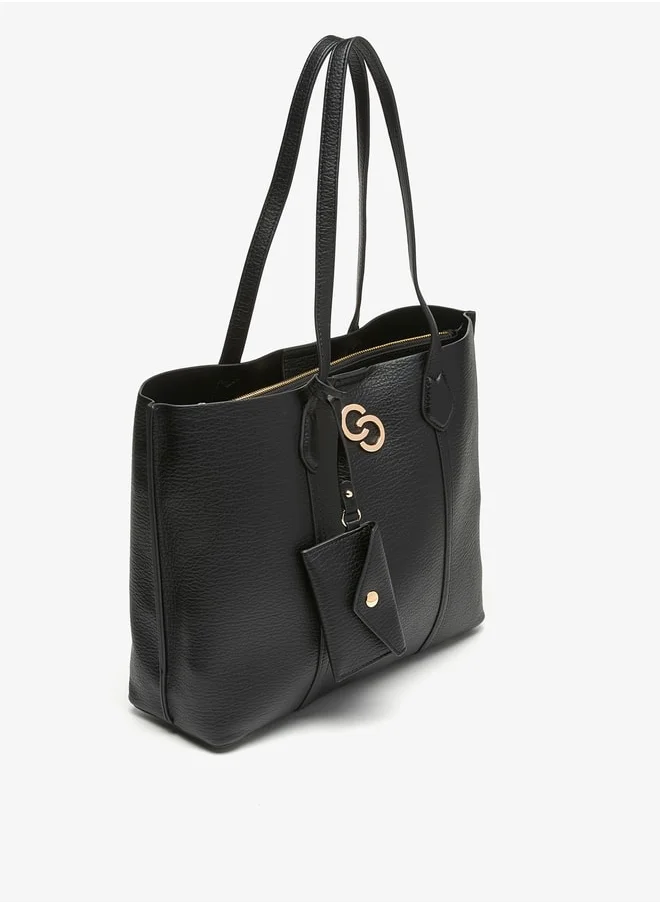 Celeste Logo Accent Tote Bag with Button Closure and Coin Pouch