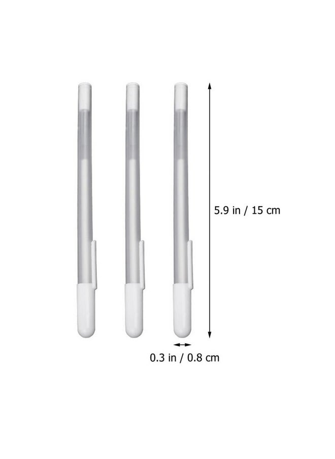 minkissy 6Pcs Eyebrow Mapping Pencil - White Eyebrow Pen White Microblading Pen Markers For Skin Makeup Position Mapping Mark Tools Brow Mapping Pen (White)  - Image 2