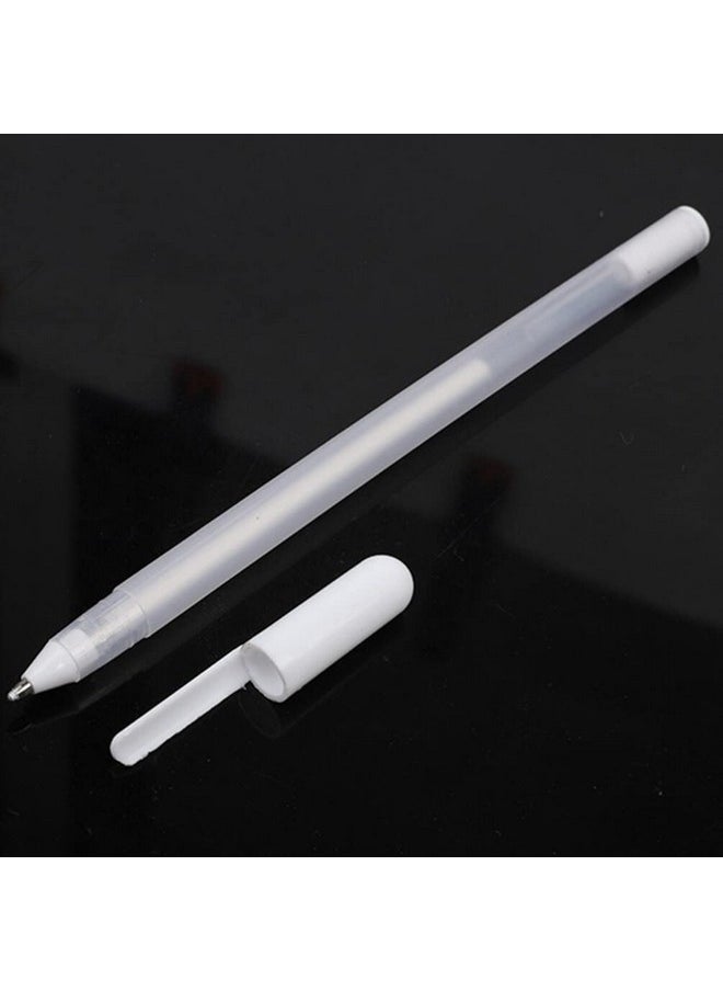 minkissy 6Pcs Eyebrow Mapping Pencil - White Eyebrow Pen White Microblading Pen Markers For Skin Makeup Position Mapping Mark Tools Brow Mapping Pen (White)  - Image 3