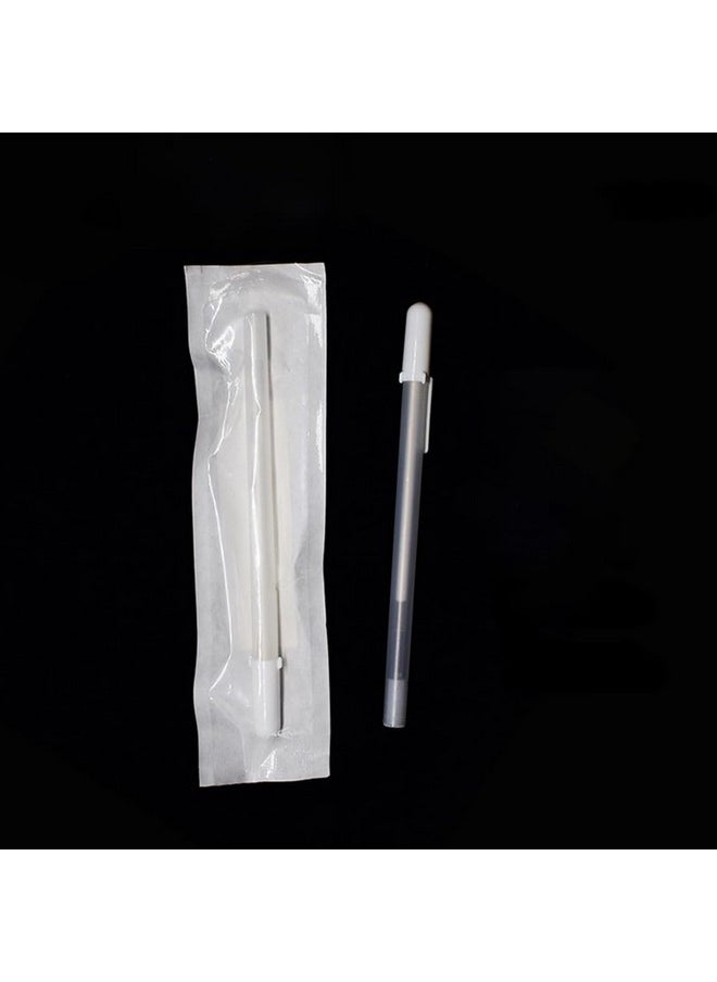 minkissy 6Pcs Eyebrow Mapping Pencil - White Eyebrow Pen White Microblading Pen Markers For Skin Makeup Position Mapping Mark Tools Brow Mapping Pen (White)  - Image 4