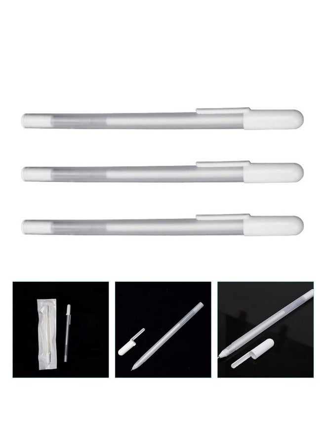 minkissy 6Pcs Eyebrow Mapping Pencil - White Eyebrow Pen White Microblading Pen Markers For Skin Makeup Position Mapping Mark Tools Brow Mapping Pen (White)  - Image 5
