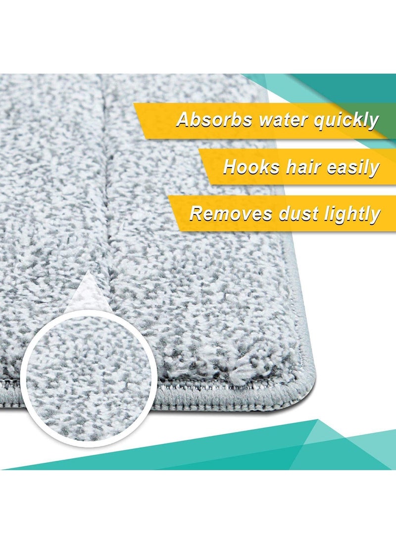 Arabest - Bulletproof Universal Microfiber Spray Mop Replacement Head for Wet/Dry Mop Floor Cleaning Pads Compatible with most 11”-13” hook and loop (velcro) flat mops. (5-pack) - Image 1