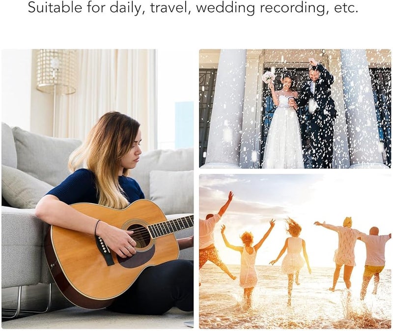 Digital Camera 16MP 1080P Vlogging with 16X Zoom Rotatable Screen Anti Shake Loop Recording Black - Image 5